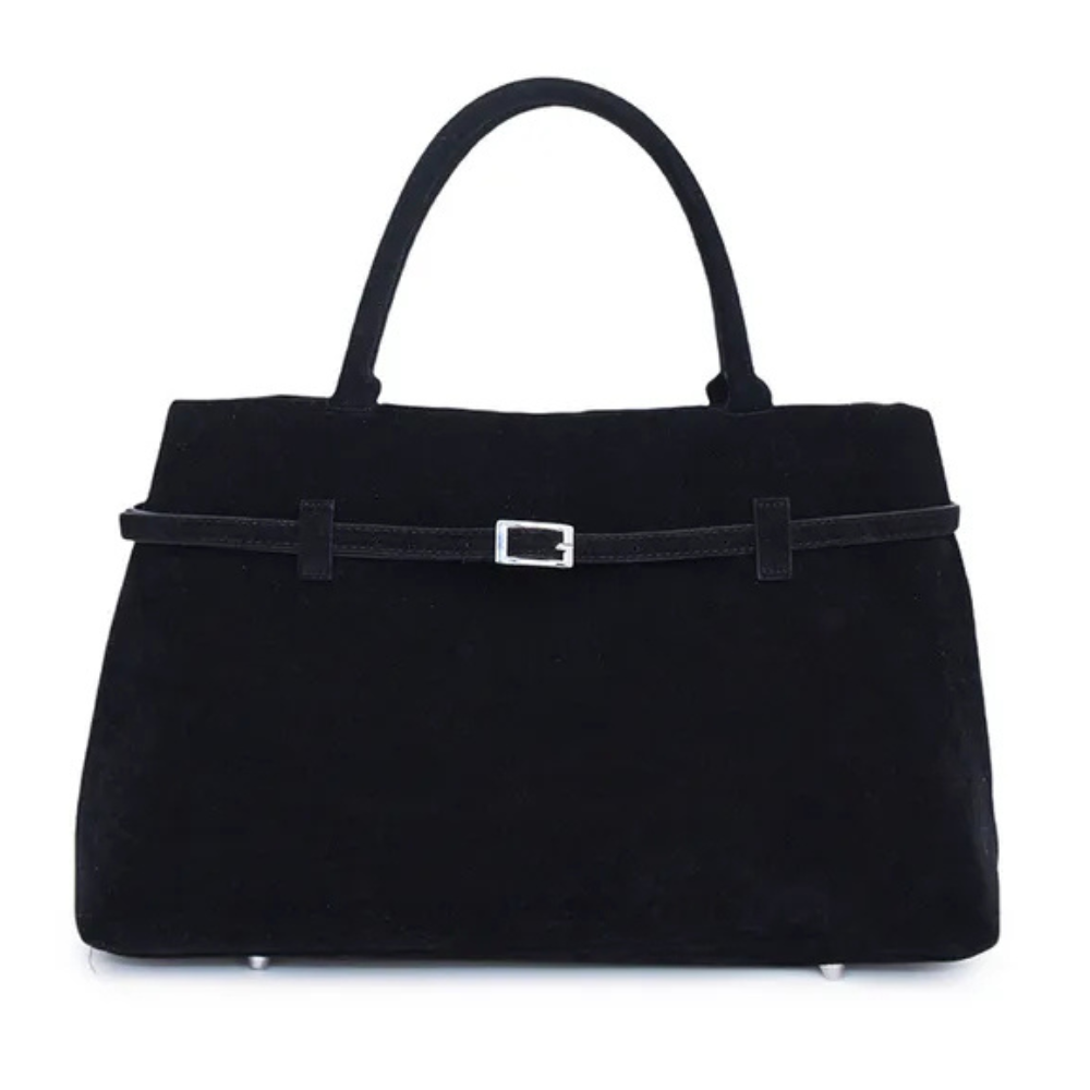Elegant Faux Suede Tote – Timeless Charm, Everyday Function