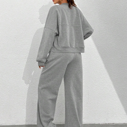 SoftLuxe™ Two-Piece Zip-Up Lounge Set – Effortless Street Comfort