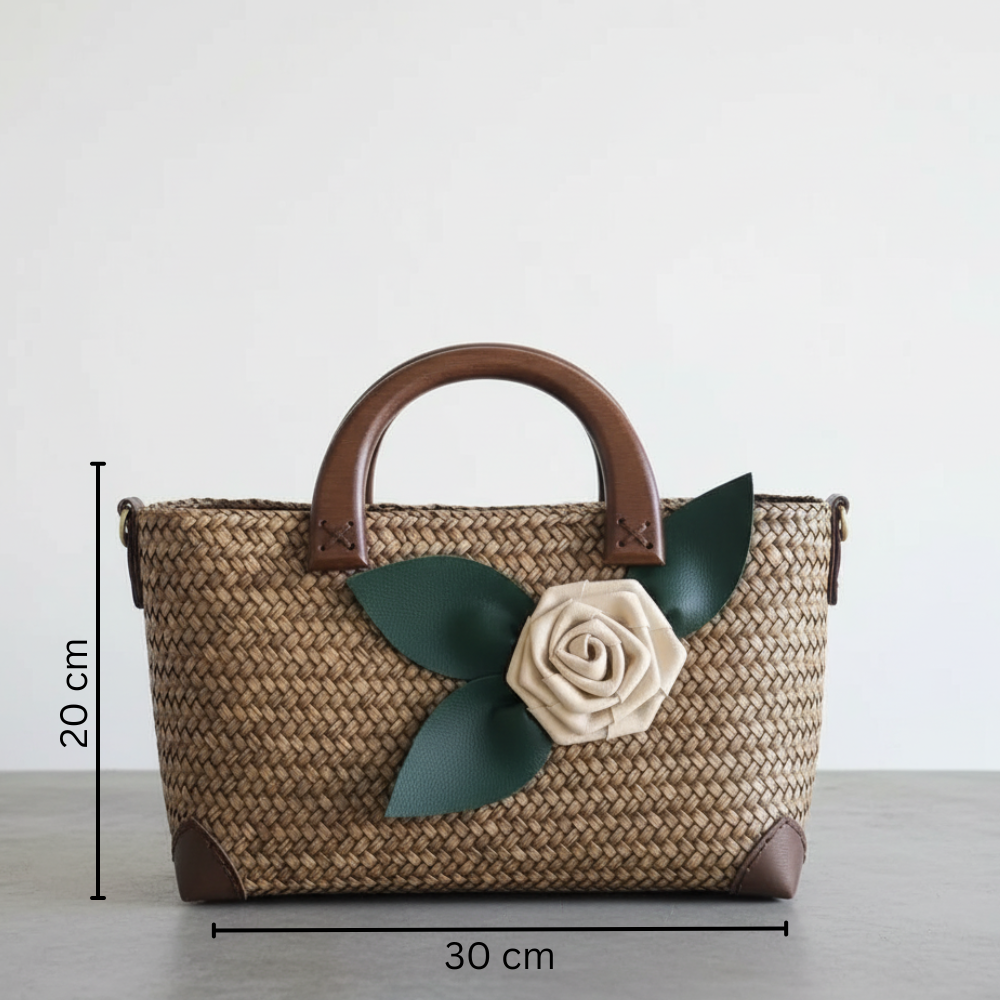 The Iconic Bloom Tote – Handcrafted Woven Bag