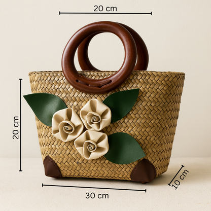 The Iconic Bloom Tote – Handcrafted Woven Bag