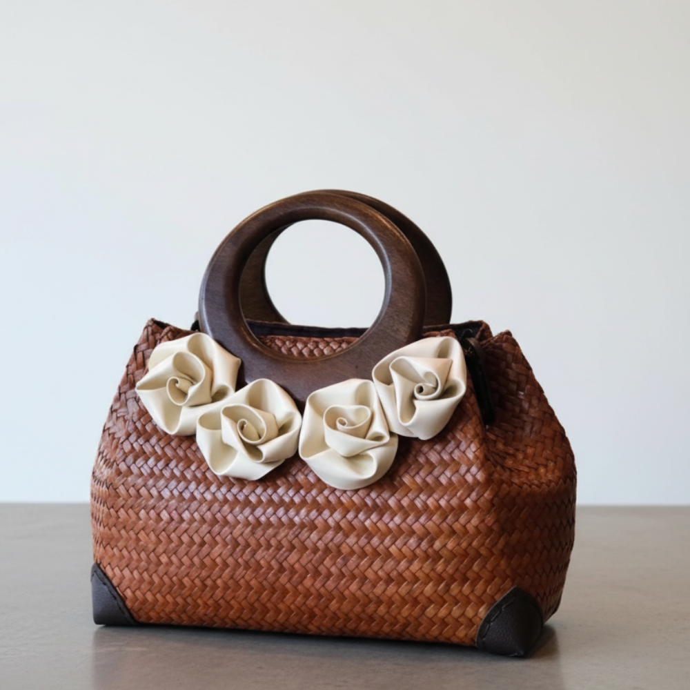 The Iconic Bloom Tote – Handcrafted Woven Bag