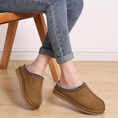 Luxe Comfort Memory Foam Suede Slippers