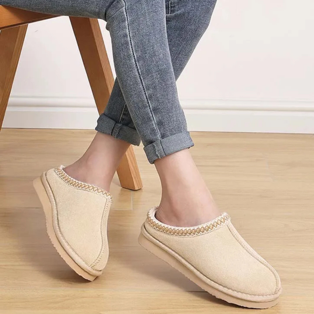 Luxe Comfort Memory Foam Suede Slippers