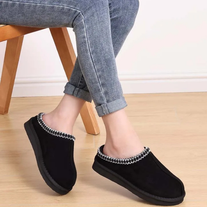 Luxe Comfort Memory Foam Suede Slippers