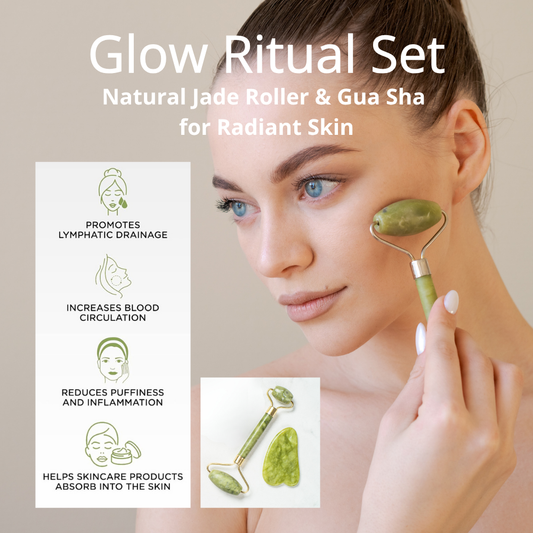 Jade Roller & Gua Sha set for Radiant Skin