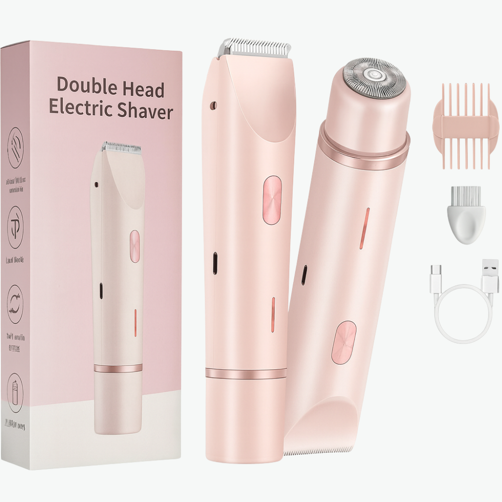 2-in-1 Dual Head Electric Shaver & Precision Trimmer