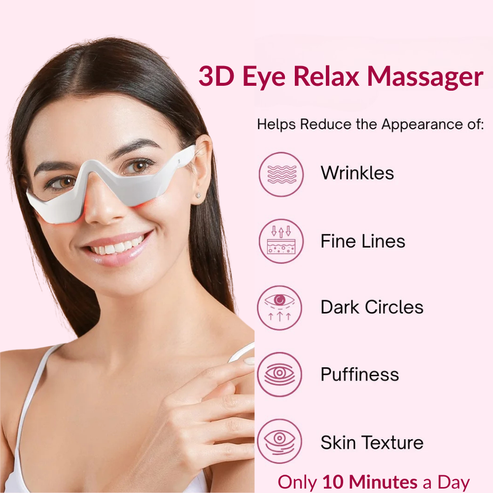 3D Eye Relax Massager – Soothe Fatigue, Brighten Dark Circles & Smooth Fine Lines