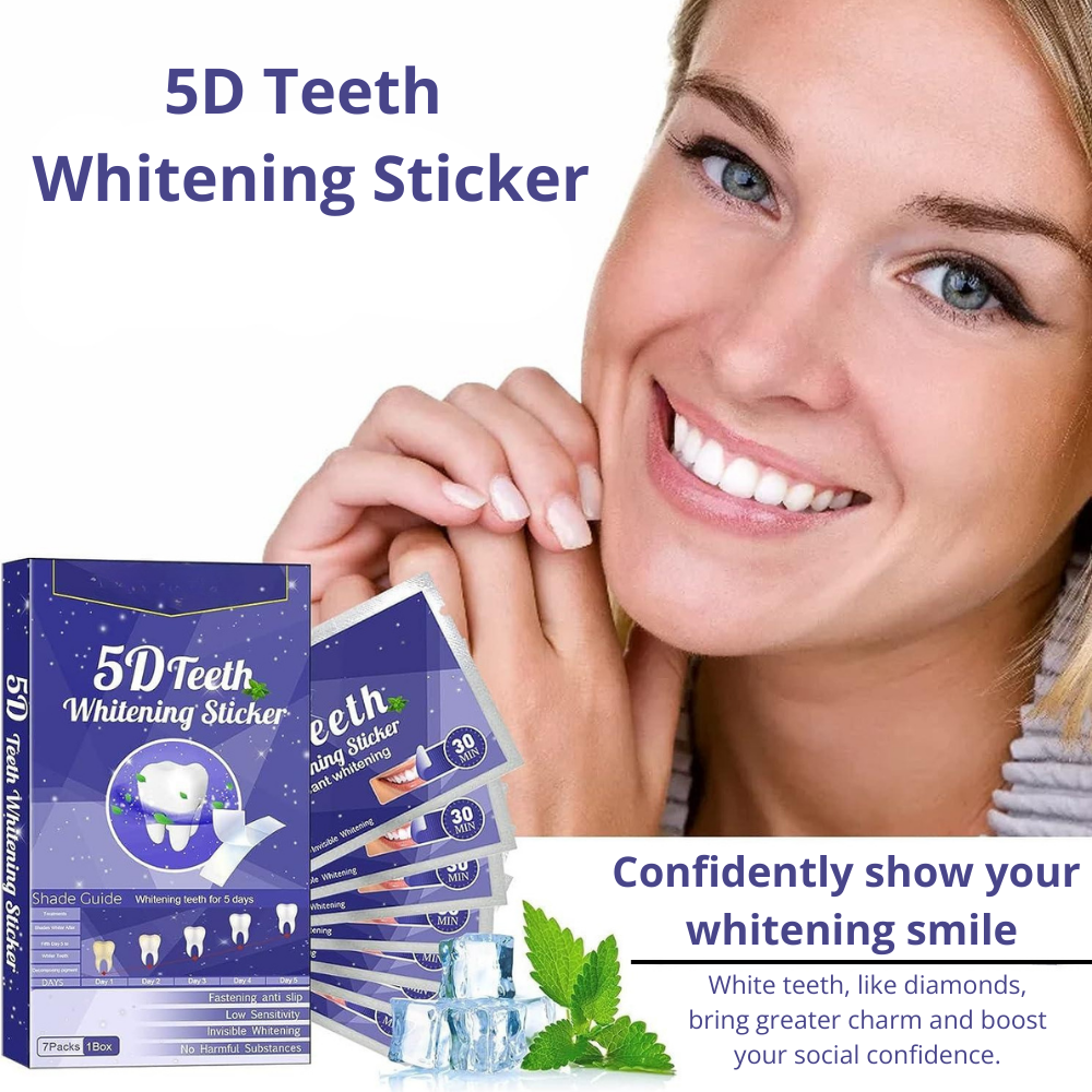 5D Teeth Whitening Strips – Professional Results at Home