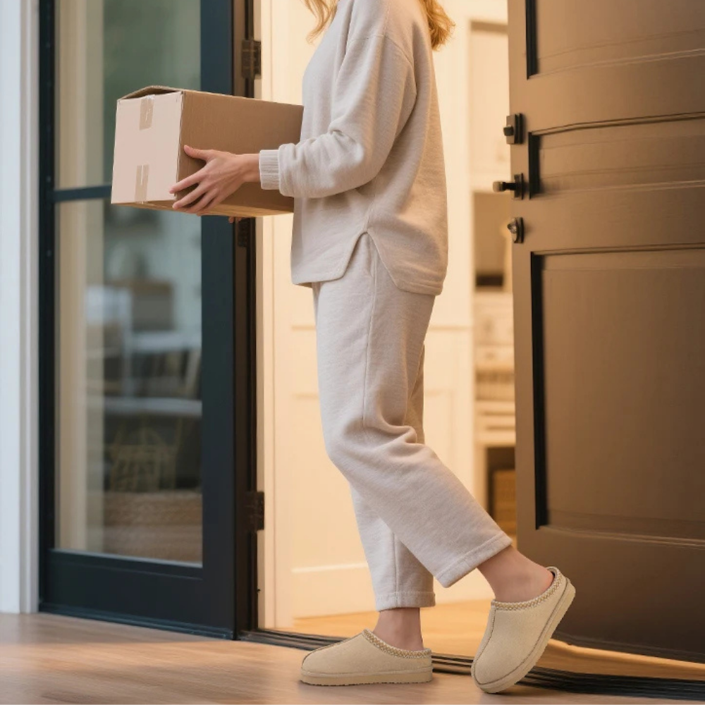 Luxe Comfort Memory Foam Suede Slippers