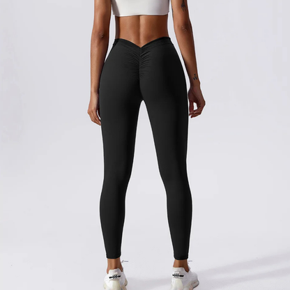 CurveLift V-Back Ruched Leggings