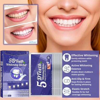 5D Teeth Whitening Strips – Professional Results at Home