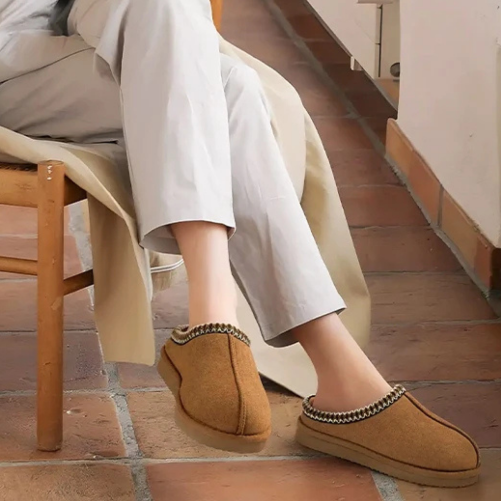 Luxe Comfort Memory Foam Suede Slippers