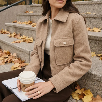 Cropped Wool Jacket – Timeless Elegance, Modern Edge