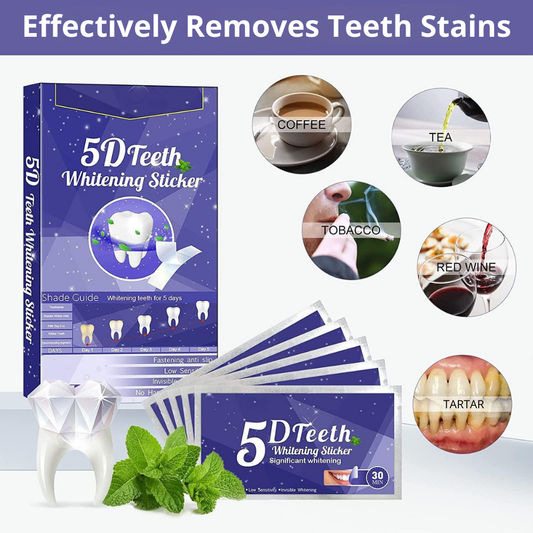 5D Teeth Whitening Strips – Professional Results at Home