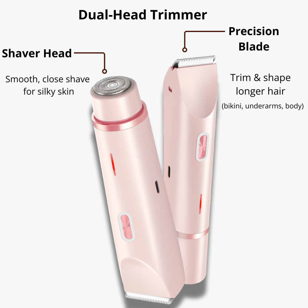 2-in-1 Dual Head Electric Shaver & Precision Trimmer