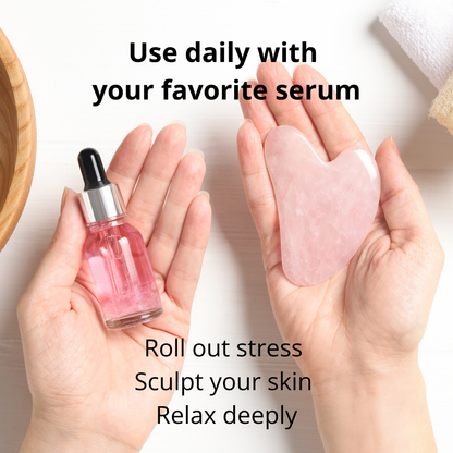 Jade Roller & Gua Sha set for Radiant Skin