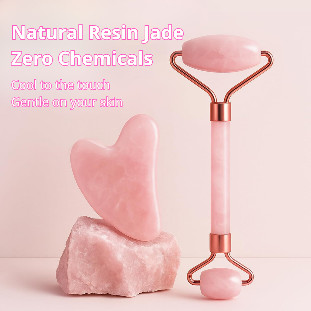 Jade Roller & Gua Sha set for Radiant Skin