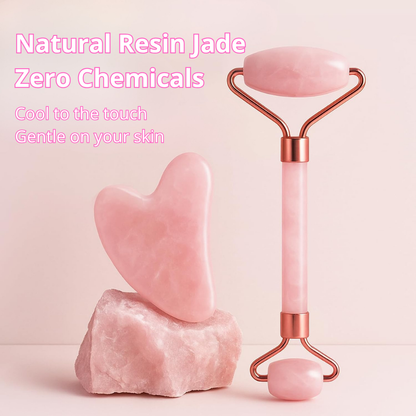 Jade Roller & Gua Sha set for Radiant Skin
