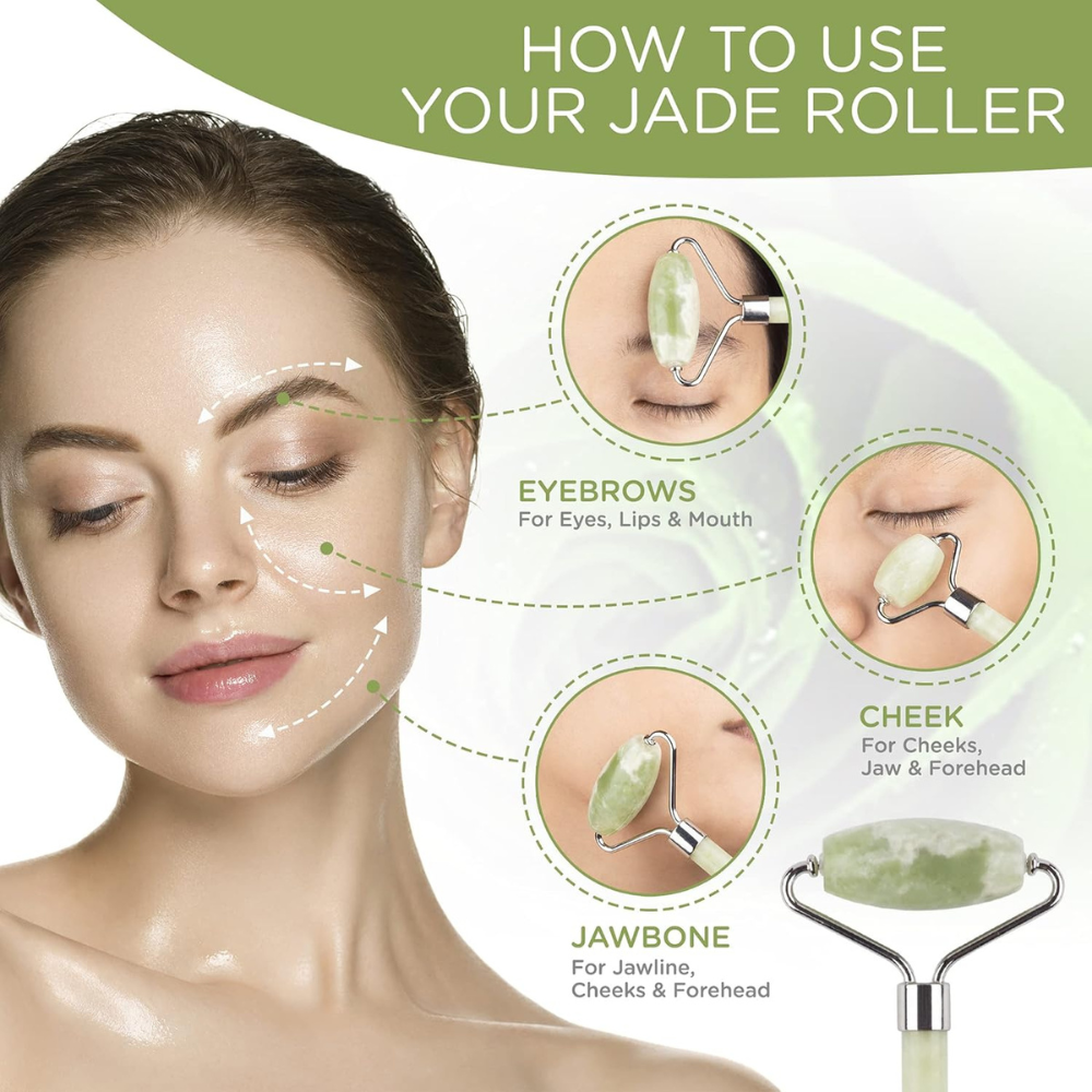 Jade Roller & Gua Sha set for Radiant Skin