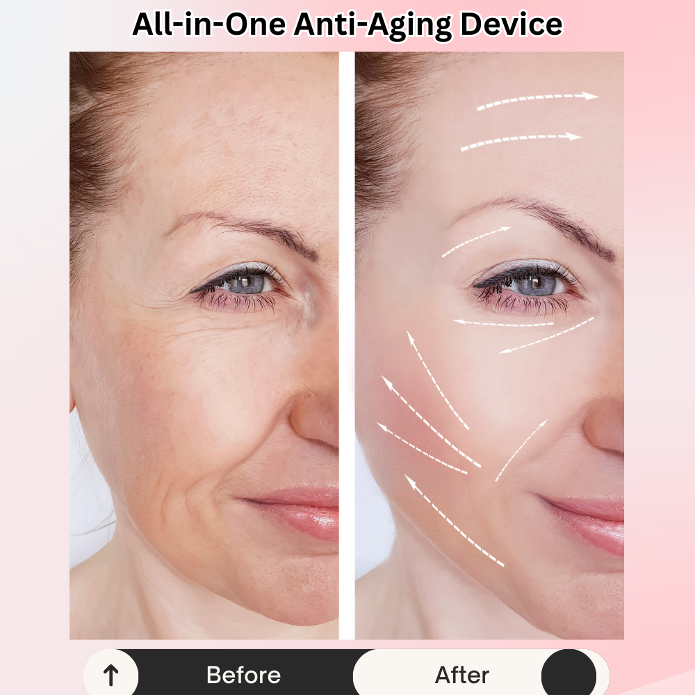 7-Color LED Face & Neck Massager – Lift, Sculpt & Glow