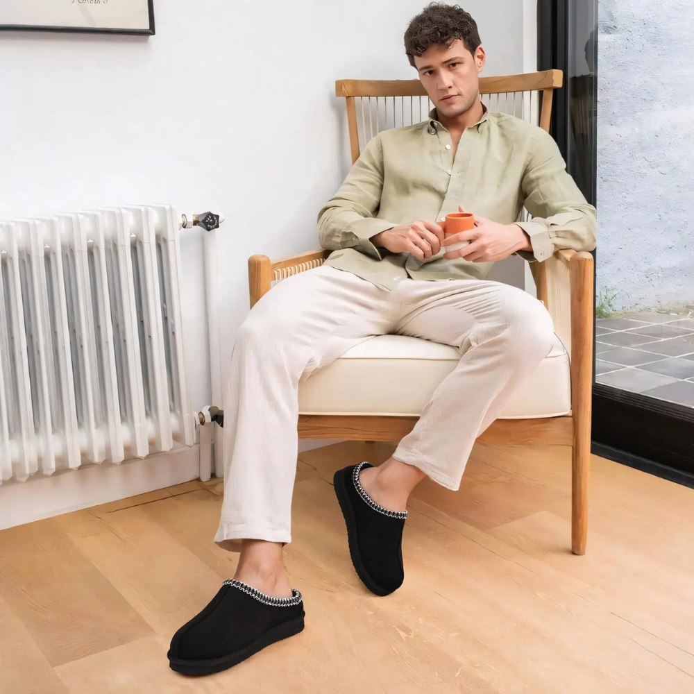 Luxe Comfort Memory Foam Suede Slippers