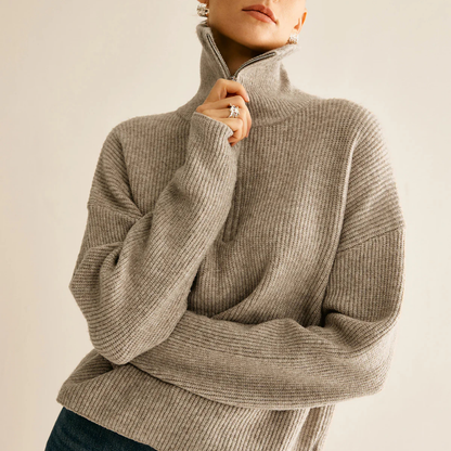 Soft Touch Knit 2-Piece Lounge Set – Zip Cardigan & Wide Pants