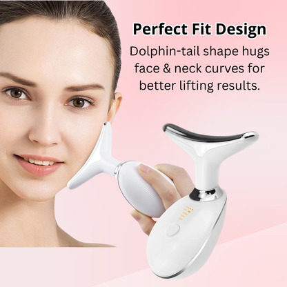 7-Color LED Face & Neck Massager – Lift, Sculpt & Glow