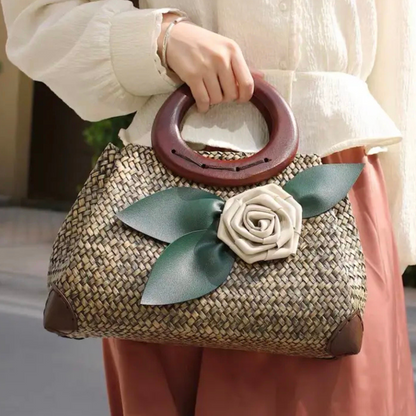 The Iconic Bloom Tote – Handcrafted Woven Bag