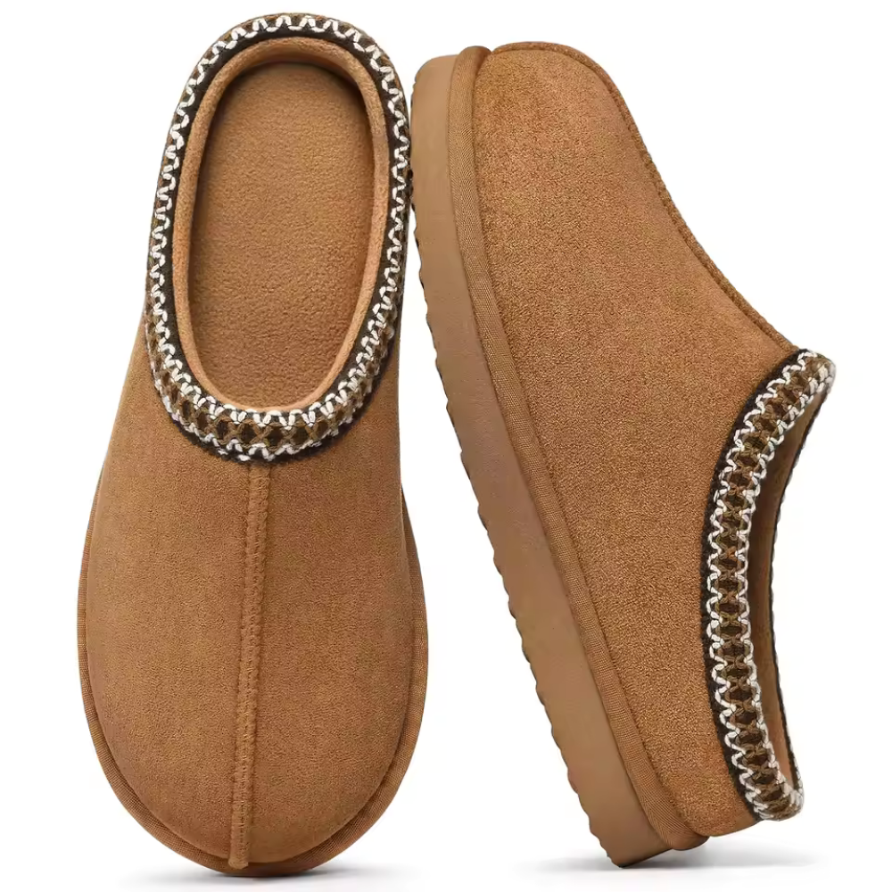 Luxe Comfort Memory Foam Suede Slippers