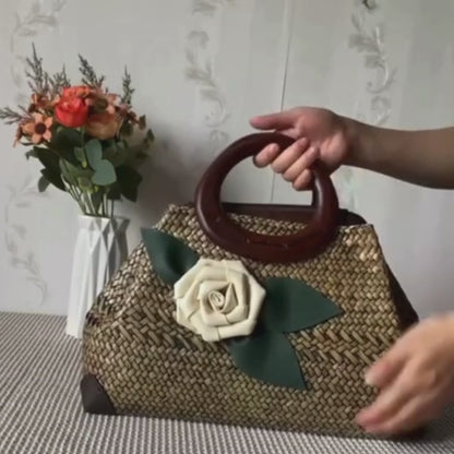 The Iconic Bloom Tote – Handcrafted Woven Bag